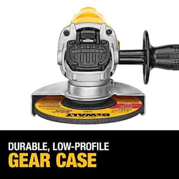 DEWALT 4-1/2-Inch Angle Grinder with Paddle Switch