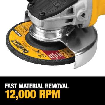 DEWALT 4-1/2-Inch Angle Grinder with Paddle Switch