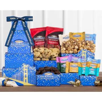 The Ghirardelli Chocolate Gift Tower by Wine Country Gift Baskets