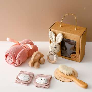 Newborn Baby Gift Set - Pink Bunny