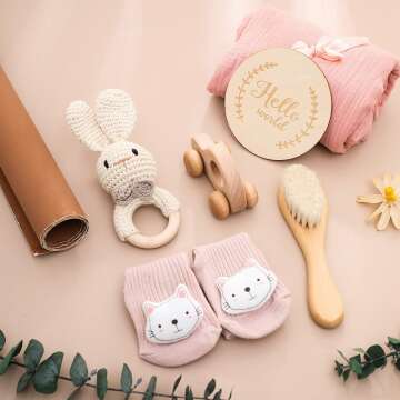 Newborn Baby Gift Set - Pink Bunny