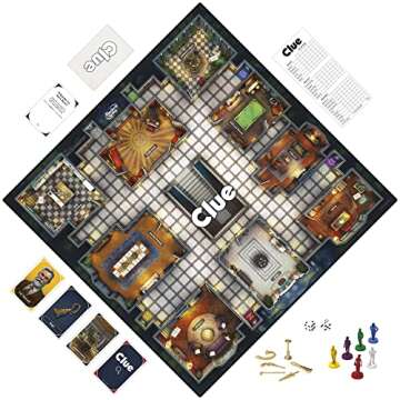 Hasbro Gaming Clue Board Game for Kids Ages 8 and Up, Reimagined Clue Game for 2-6 Players, Mystery Games, Detective Games, Family Games for Kids and Adults