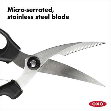 OXO Good Grips Spring-Loaded Poultry Shears, Black