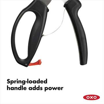 OXO Good Grips Spring-Loaded Poultry Shears, Black