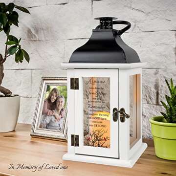 Memorial Lantern - Bereavement Sympathy Gifts for Loss of Loved One Memorial Gifts for Loss of Mother Loss of Father Remembrance Gifts Thoughtful Funeral Gifts for Loss of Loved One