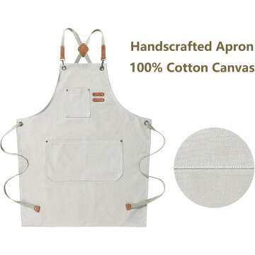 Premium Cross-Back Chef Apron for Men and Women