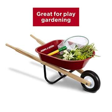 Radio Flyer Kid's Wheelbarrow, Red Toy Wheelbarrow for Children