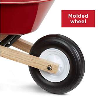 Radio Flyer Kid's Wheelbarrow, Red Toy Wheelbarrow for Children