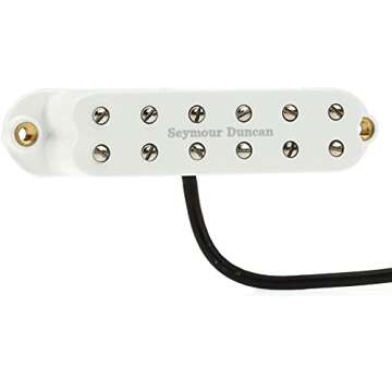 Seymour Duncan SL59-1 Little 59 Humbucker Strat Pickup - White Bridge