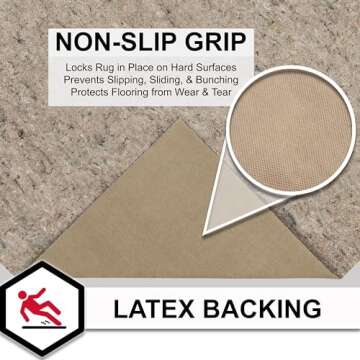 Non Slip Rug Pad Gripper 3' x 5' for All Floors