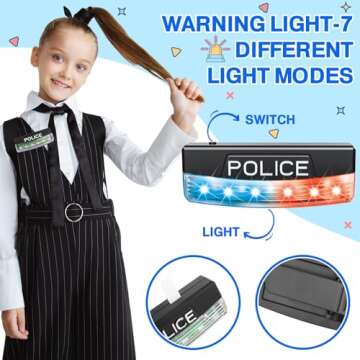 IVENRXIU Police Role Play Set - Fun Dress Up Toys for Kids