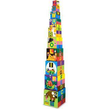 Stack & Learn: Melissa & Doug Deluxe Alphabet Blocks - Educational Fun