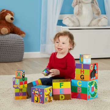 Melissa & Doug Deluxe Alphabet Blocks for Learning