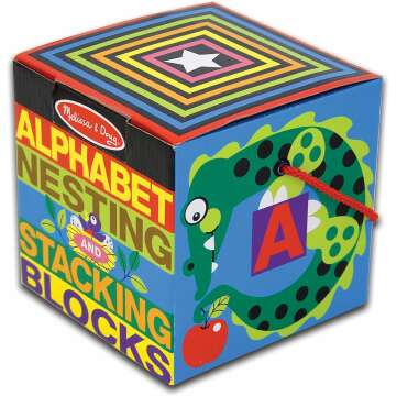 Melissa & Doug Deluxe Alphabet Blocks for Learning