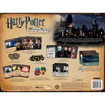 USAOPOLY Harry Potter Hogwarts Battle Cooperative Deck Building Card Game | Official Licensed Merchandise Board Great Gift for Fans Movie artwork For 132 months to 1188 months