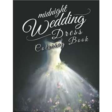 Midnight Wedding Dress Coloring