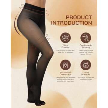 Warm Fleece Lined Tights for Women - CHRLEISURE