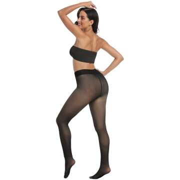 Warm Fleece Lined Tights for Women - CHRLEISURE