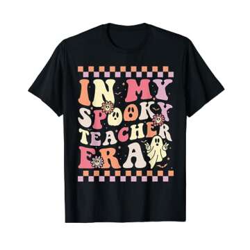 In My Spooky Teacher Era Retro Ghost Halloween Teacher's Day T-Shirt