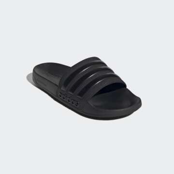 Adidas Core Black Unisex Shower Slide Sandals 12