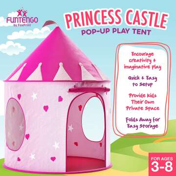 Glow-In-The-Dark Princess Castle Tent