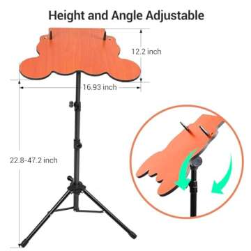 ROCKSOCKI Adjustable Drum Pad Stand for Drum Set