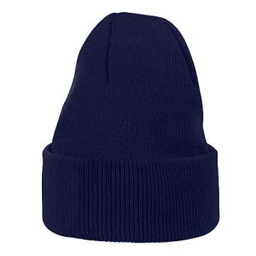 American Trends Beanie Hat for Men Women Knit Soft Cute Winter Hats Skull Hat Caps for Outdoor Beanie Hats Navy One Size