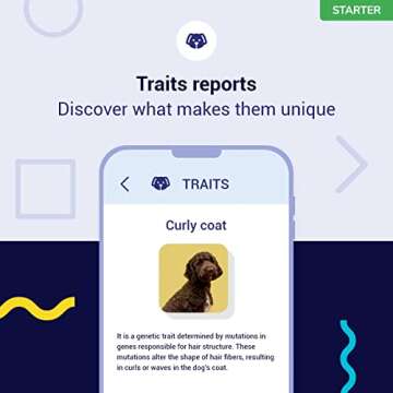 Koko Genetics Starter DNA Test for Dogs, Analyzes & Identifies 400+ Breeds and Offers 25+ Genetic Traits and Ancestry Reports, Lifetime Updates Included