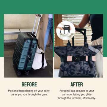 The Original Cincha Travel Belt for Luggage - Add a Bag Luggage Strap for Carry On Bag - Airport Travel Accessories for Women & Men - As Seen on Shark Tank