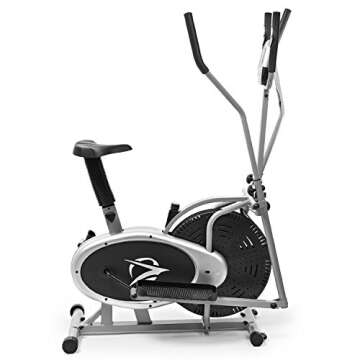 Plasma Fit Elliptical Machine Cross Trainer 2 in 1 Exercise Bike Cardio Fitness Home Gym Equipment