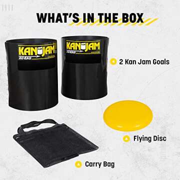 Kan Jam Original Disc Toss Game - Kan Jam Rookie, PRO and To-Go Disc Golf Sets with Illuminate LED Frisbee Versions