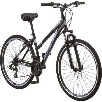 Schwinn GTX Comfort Adult Hybrid Bike, Men and Women, Dual Sport Bicycle, 700c Wheels, Step-Through or Step-Over Lightweight Aluminum Frame