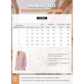 Dokotoo Womens Tops Fall Fashion Outfits for Women 2024 V Neck Waffle Knit Tops Oversized Sweaters Long Sleeve Shirts for Women Pullover Sweater Dressy Casual Blouses Loose Fit Tunic Tops Black S