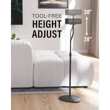 Sanus Adjustable Height Speaker Stand - Perfect Sound