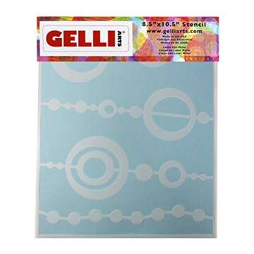 Gelli Arts Stencils (Bead 8x10)