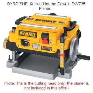 Byrd Tool Shelix cutterhead for Dewalt planer DW735