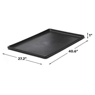 MidWest Homes for Pets Replacement Pan for 42' Long MidWest Dog Crate,Black