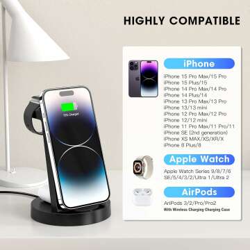 3 in 1 Wireless Charging Station for iPhone & Watch