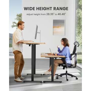 ErGear Adjustable Electric Standing Desk - Enhance Comfort