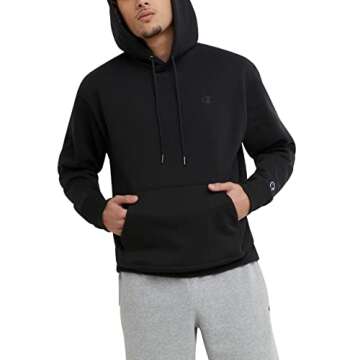 Champion Men's Fleece Striped Hoodie - Comfortable & Stylish