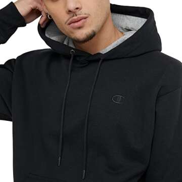 Champion Men's Fleece Striped Hoodie - Comfortable & Stylish