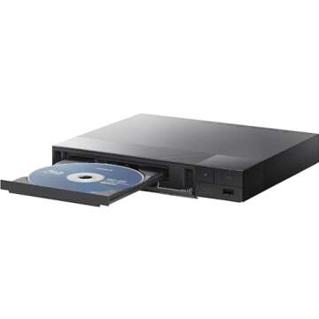 Sony BDP-BX370 Streaming Blu-ray DVD Player with built-in Wi-Fi, Dolby Digital TrueHD/DTS and upscaling, with included HDMI cable