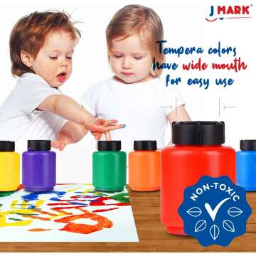 Toddler Washable Finger Paint Set by J MARK