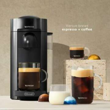 De'Longhi Nespresso Vertuo Plus Coffee Machine - Black