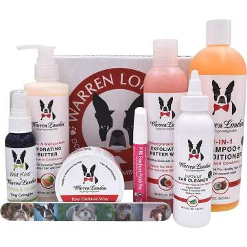 Warren London Dog Products Gift Boxes | Pet Presents Containing Multiple Luxury Spa Products | Birthday Box for Dog for Dog | New Puppy Present Gift Idea | Original Gift Box