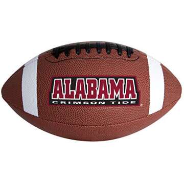 Rawlings NCAA Primetime Junior Size Football, Alabama Crimson Tide