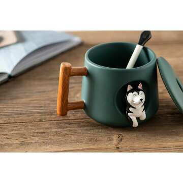 Husky 3D Mug Set