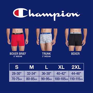 Champion Boxer Briefs 5-Pack - Stretch Cotton Comfort