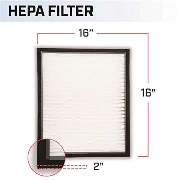 BlueDri Air Scrubber Stage 2 HEPA Air Filter 2 Pack for Air Purifiers Negative Air Machine, Water Damage Restoration Equipment, Construction Debris