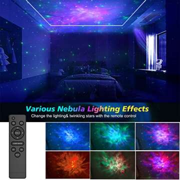 Star Projector Galaxy Night Light,Birthday Gifts Toys for 2-10 Year Old Boys Girls- Astronaut Starry Nebula Ceiling LED Lamp with Timer and Remote,Projection Lights for Bedroom Décor